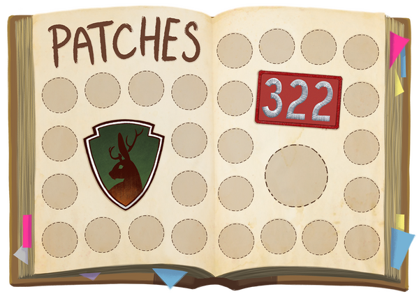 The player's empty badge journal